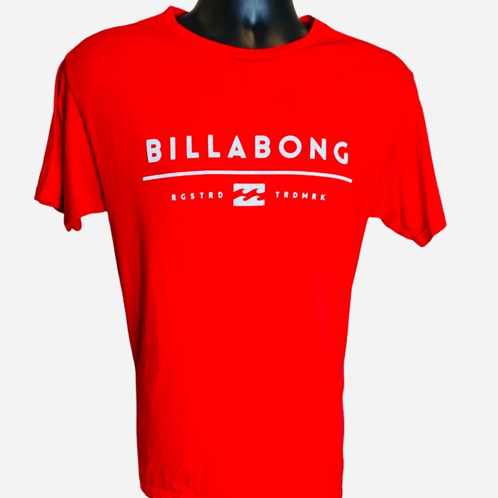 Red Billabong Short Sleeve Shirt